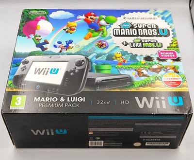Wii U Mario & Luigi Premium Pack (32GB)   Open Box Bundle + Games (3 Sealed)