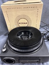 Vtg 60s Kodak Carousel 600 Slide Projector w Original Box Powers On, No Light