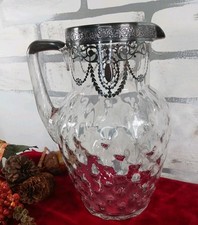 Vit Sterling Ornate Filigree Glass Water Picture Elegant Collectible Dining