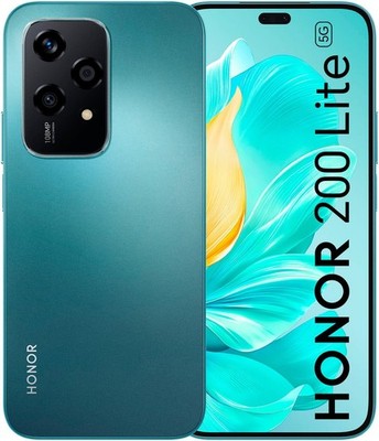 HONOR Smartphone 200 Lite 6,7Zoll 108MP 256GB 5G WLAN Bluetooth Cyan Lake NEU
