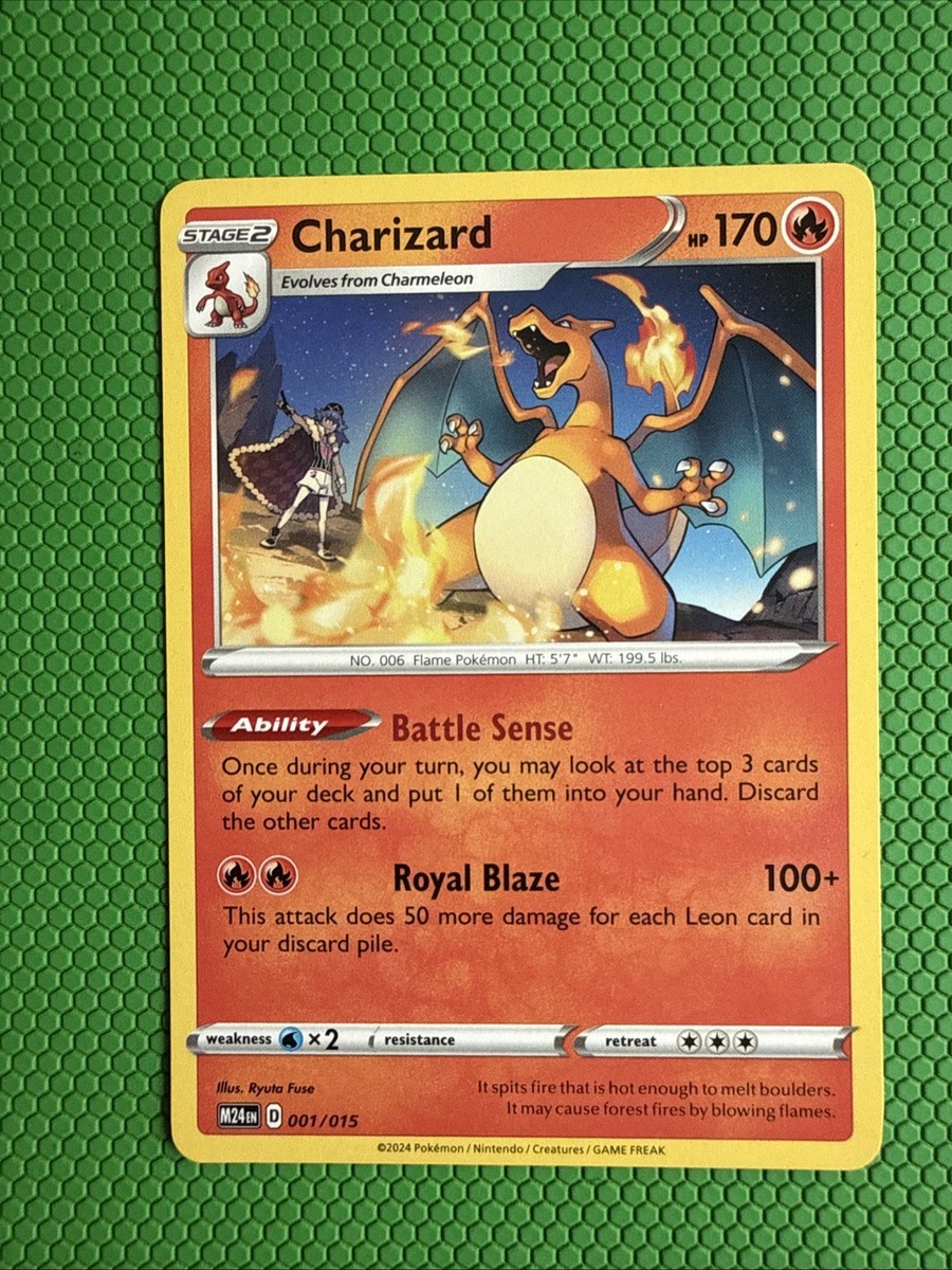 charizard pokemon card 001 015 value Charizard 001/015 Promo McDonald's Non Holo 2024 Pokémon Card