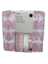 Next Curtains 117 x 183cm – Pink Tie Dye – Curtains in a Bag