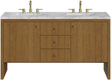 James Martin Vanities 435-V60D-3CAR Hudson 60