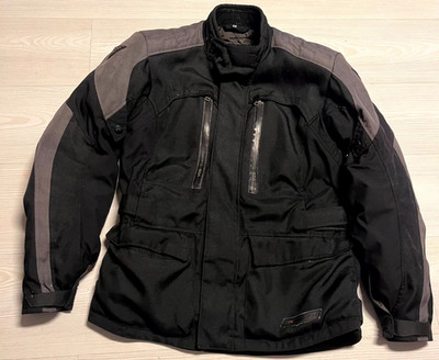 Revit Warp Motorradjacke Herren Medium schwarz wasserdicht Vcs Armor Protection