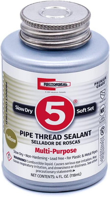 25631 4-Ounce No. 5 Pipe Thread Sealant , Yellow , 4 Fl. Oz.