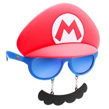 Sun-Staches Super Mario Sunglasses, Official One Size, Mustache