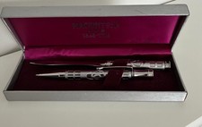 MACKINTOSH SILVER STYLE LETTER KNIFE AND PEN IN DISPLAY BOX