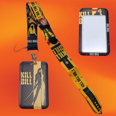 NEW Kill Bill Lanyard With Badge ID Card Holder Case Keychain Neck Strap AU