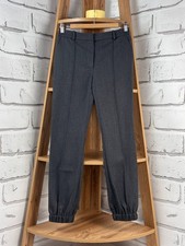 Alexander Mcqueen Womens Jogger Trousers Luxury Wool Gray Size 40IT