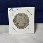 1892 O Barber Half Dollar Key Date 50C 90% Silver
