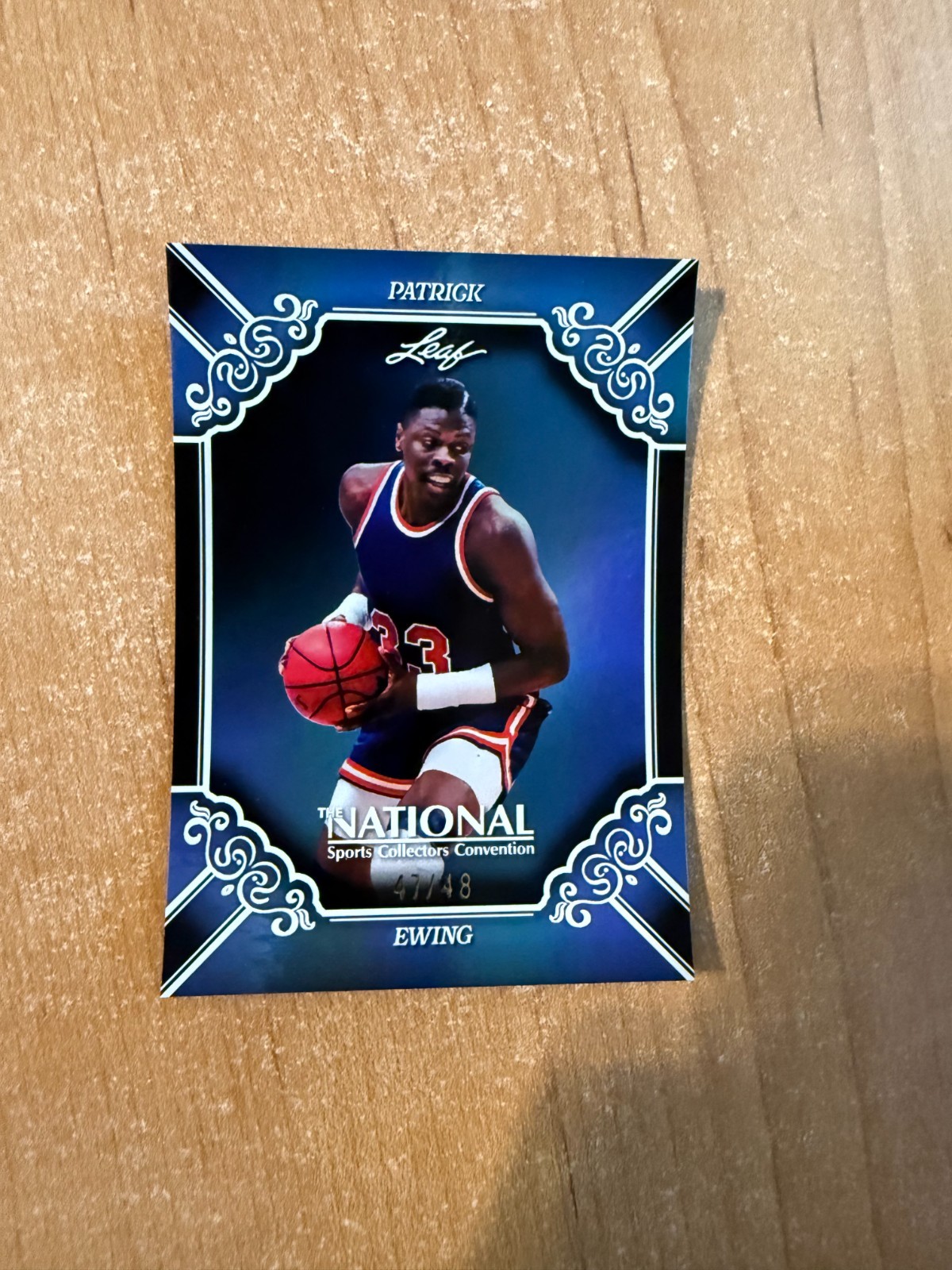 2026 Leaf National Convention - Patrick Ewing - Platinum Parallel #d 47/48