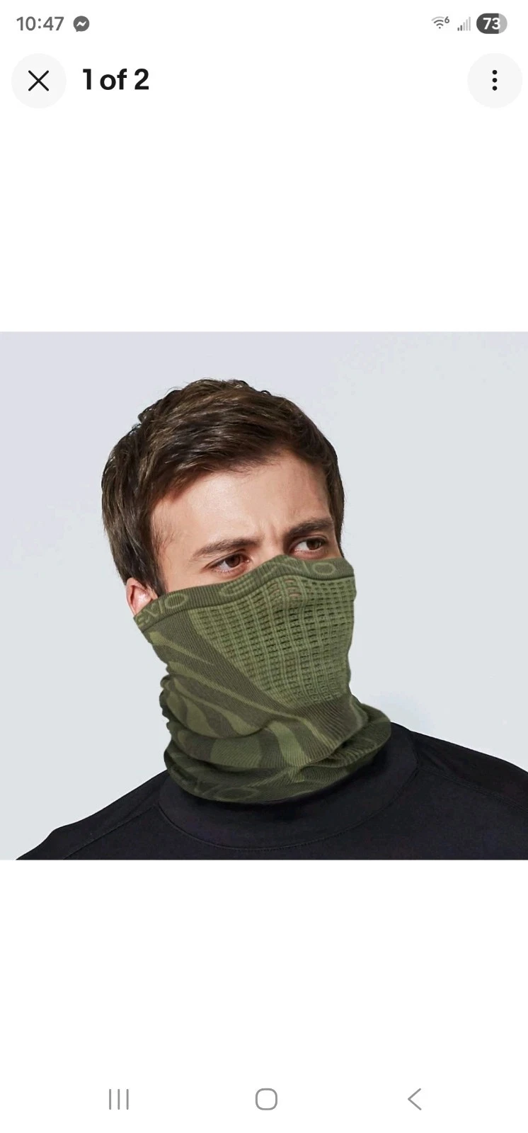 EXIO Winter Neck Warmer Gaiter/1 Green and 1 Brown