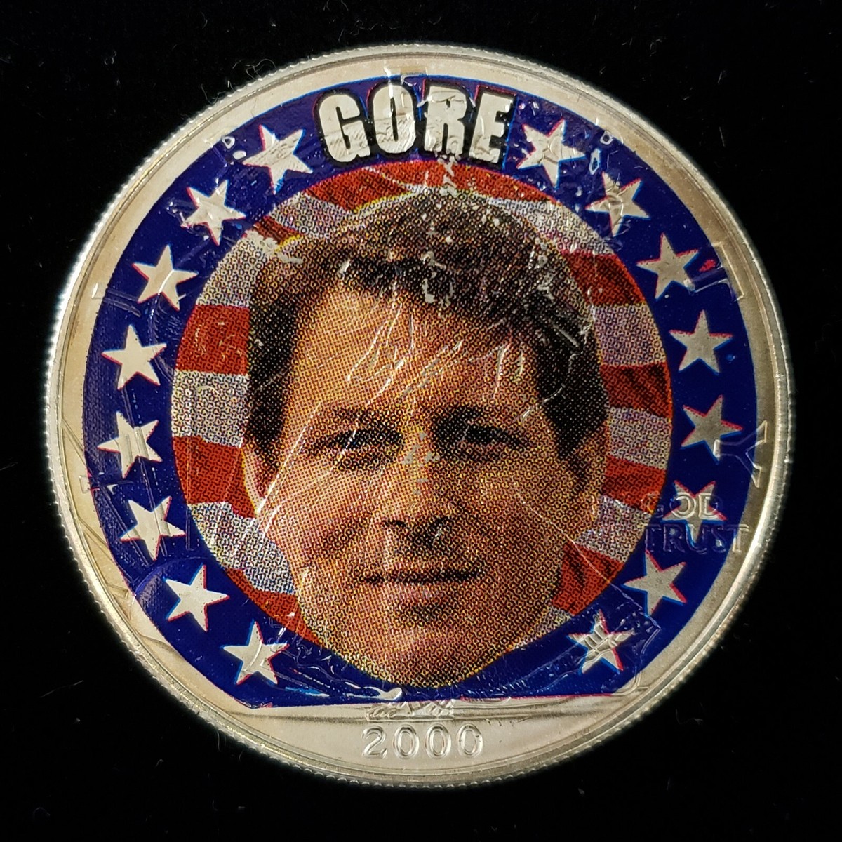 2000 1 oz American Silver Eagle Dollar - Colorized Al Gore - F2132