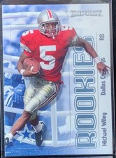 2000 Fleer Skybox Impact Rookies Michael Wiley RC #14 Dallas Cowboys