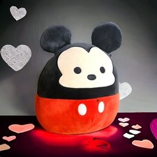 Disney Squishmallow Disney's MICKEY MOUSE 8 inch Soft Plush Toy Pre-Owned