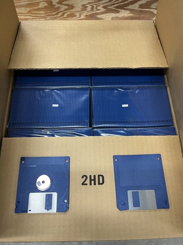 3.5” HD floppy disk 3.5 lot - Blue, qty 500 - Afbeelding 3 van 3