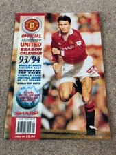 VINTAGE COLLECTOR'S MANCHESTER UNITED 1993/94 SEASON CALENDAR YEAR BOOK