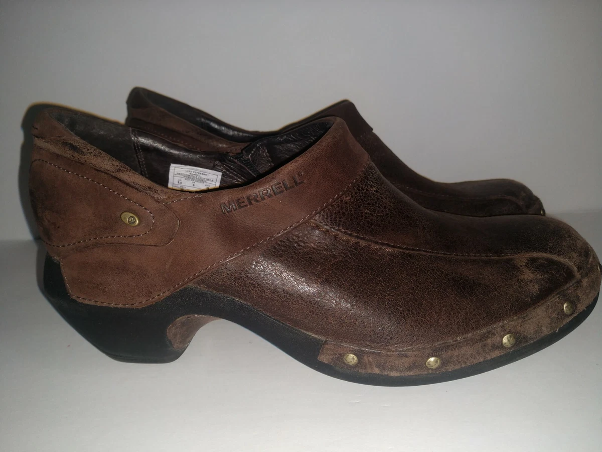 Merrell Luxe Espresso Leather Studded Performance Footwear Women s