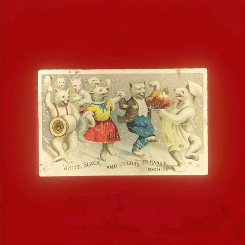 J P Coats Anthropomorphic Dressed Polar Bears Dancing Celebration 1887 - Picture 2 of 8