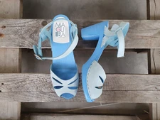 Maguba Light Blue Suede Narrow