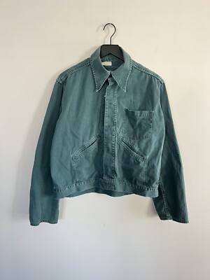 Vintage 40s WW2 US Military Cropped Work Convalescent Jacket