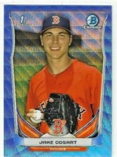Jake Cosart 2014 Bowman Chrome Draft BLUE WAVE #CDP101 Red Sox