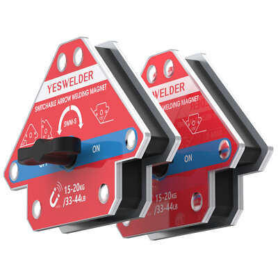 33-44LBs Switchable Arrow Welding Magnet, Multi-angle Magnetic Welding Holder