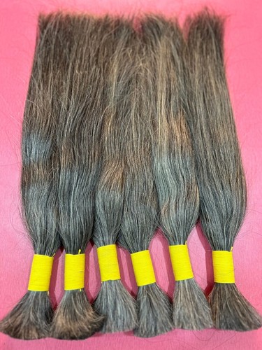 Natural Gray Human Hair for Braiding 100g - Picture 6 of 8