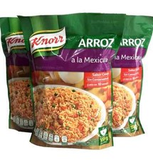 3-Pk Knorr Arroz A La Mexicana 🇲🇽 Mexican Style Rice 155g/5.4oz