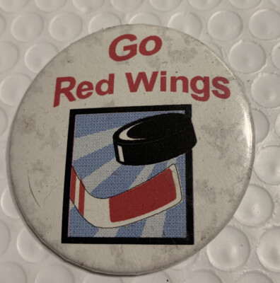 Go Red Wings 3  Button