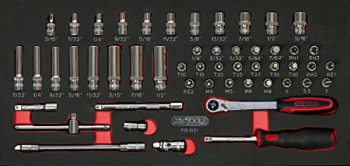 'KS Tools 713.1021 Ultimate di chiavi/accessori 1/4 in pollici (w9S)