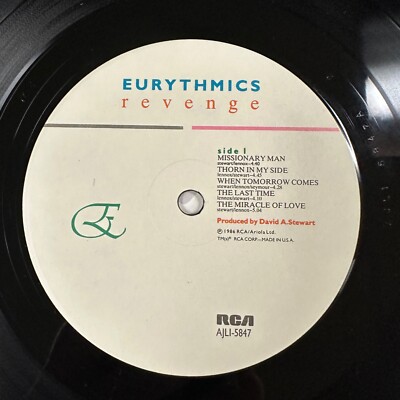 Eurythmics Revenge アナログレコード LP Revenge LP Record Vinyl Eurythmics RCA 5847 | eBay
