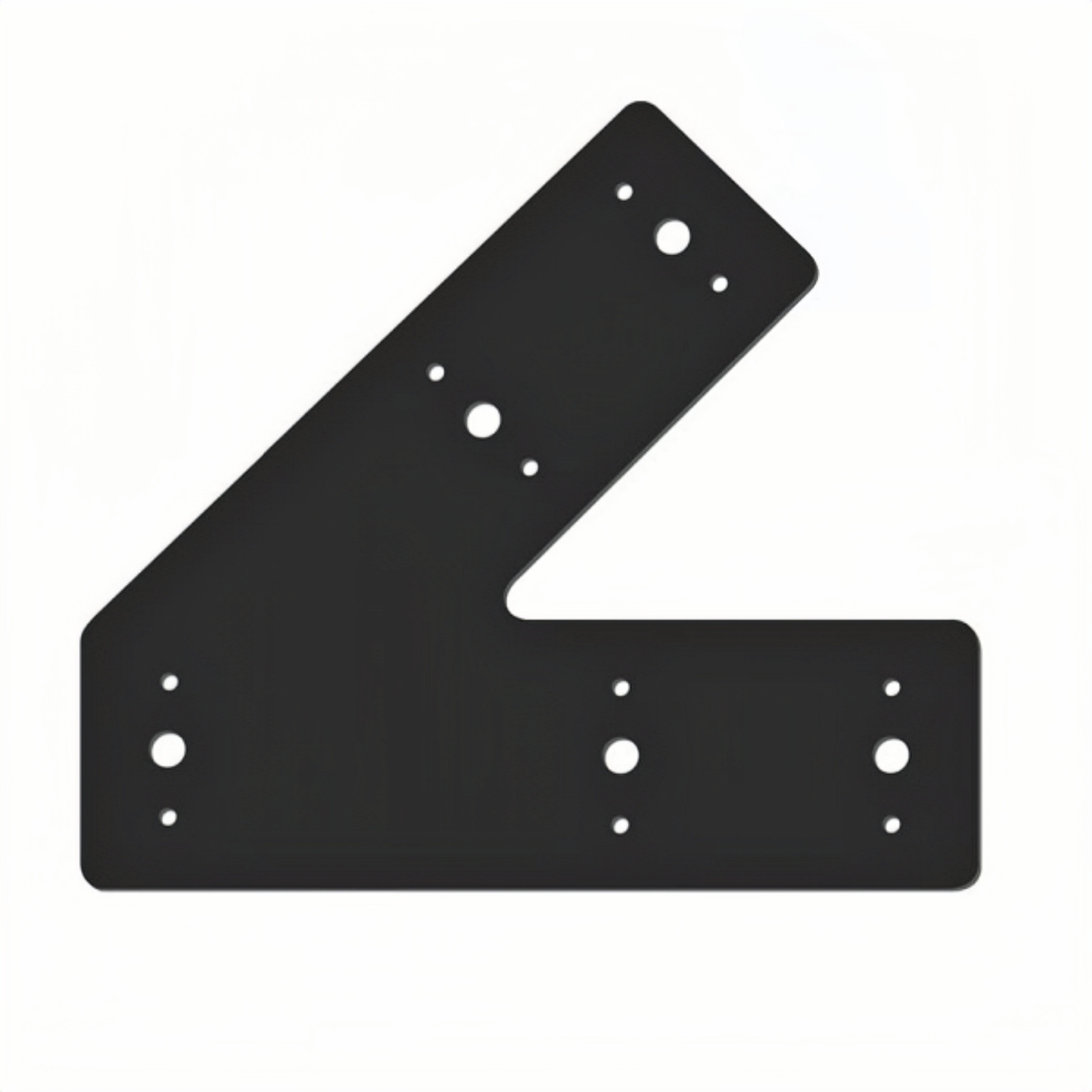 45 Degree 10x3 Angle Steel Flat Plate Bracket Heavy Duty for Wood 4x4, 6x6 Kit