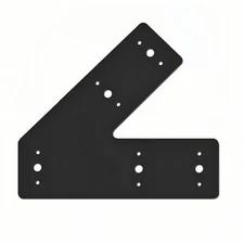 45 Degree 10x3 Angle Steel Flat Plate Bracket Heavy Duty for Wood 4x4, 6x6 Kit