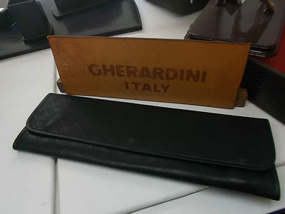 GHERARDINI Reisekrawattenhalter für zwei Krawatten SCHWARZ-Tie Rack Travel
