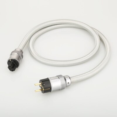 Reines Kupfer Draht Vergoldet Netzkabel EU Schuko HIFI Audio Power Cable