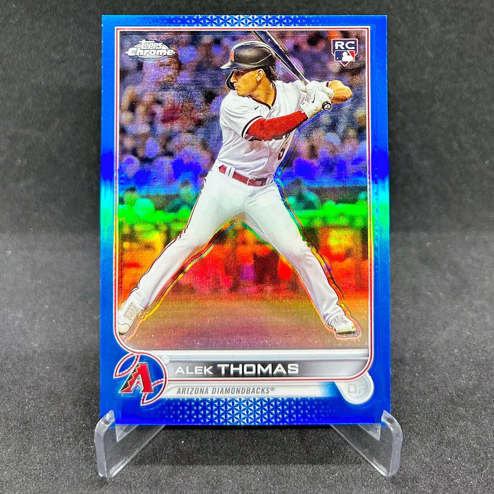 2022 Topps Chrome Update Alek Thomas Blue Refractor /199 Rookie RC #USC12 SP