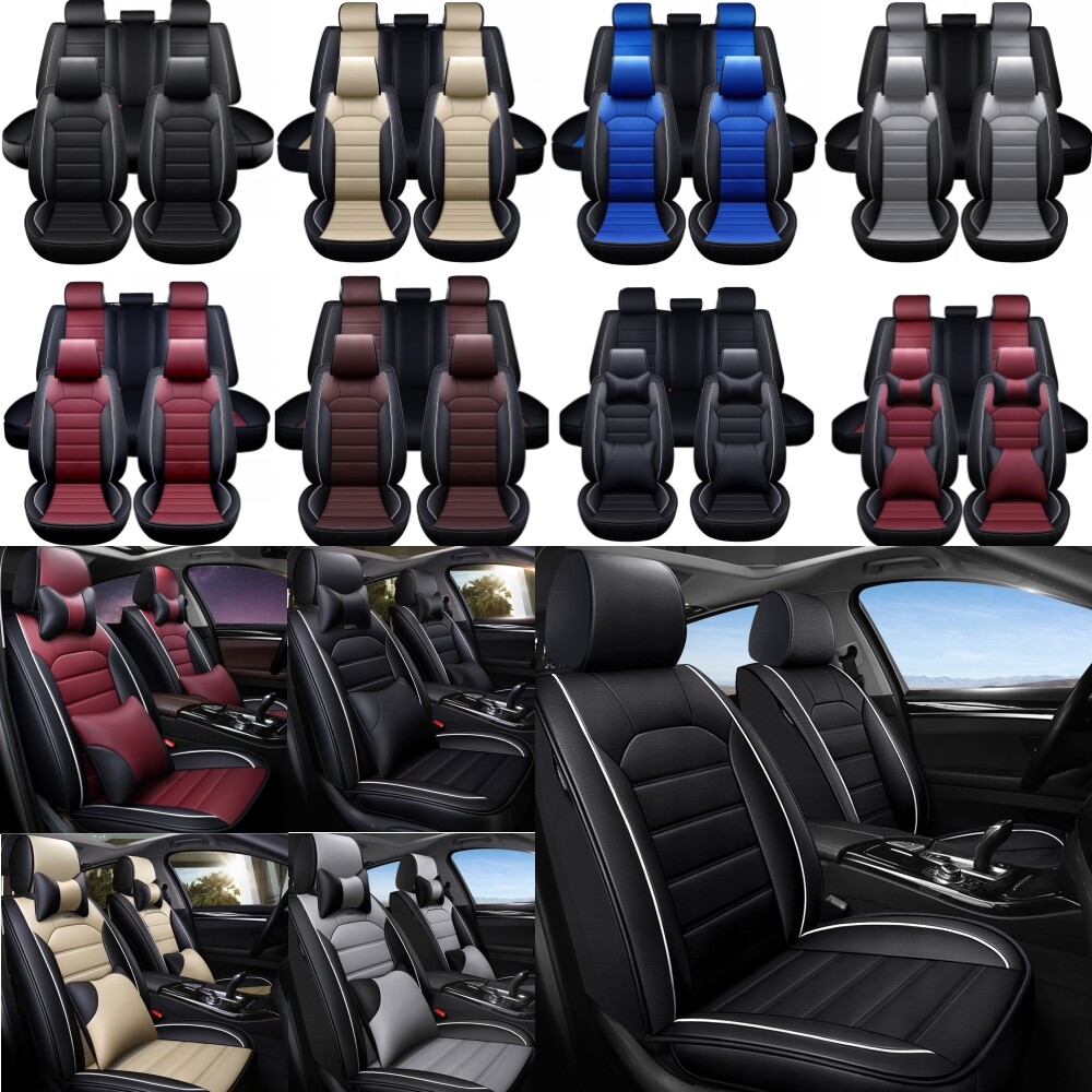 For 2019-2024 Ford Ranger Leather Car Seat Covers Front Rear Full Set ...
