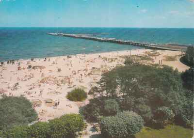 Alte Postkarte - Sopot - Plaza i molo