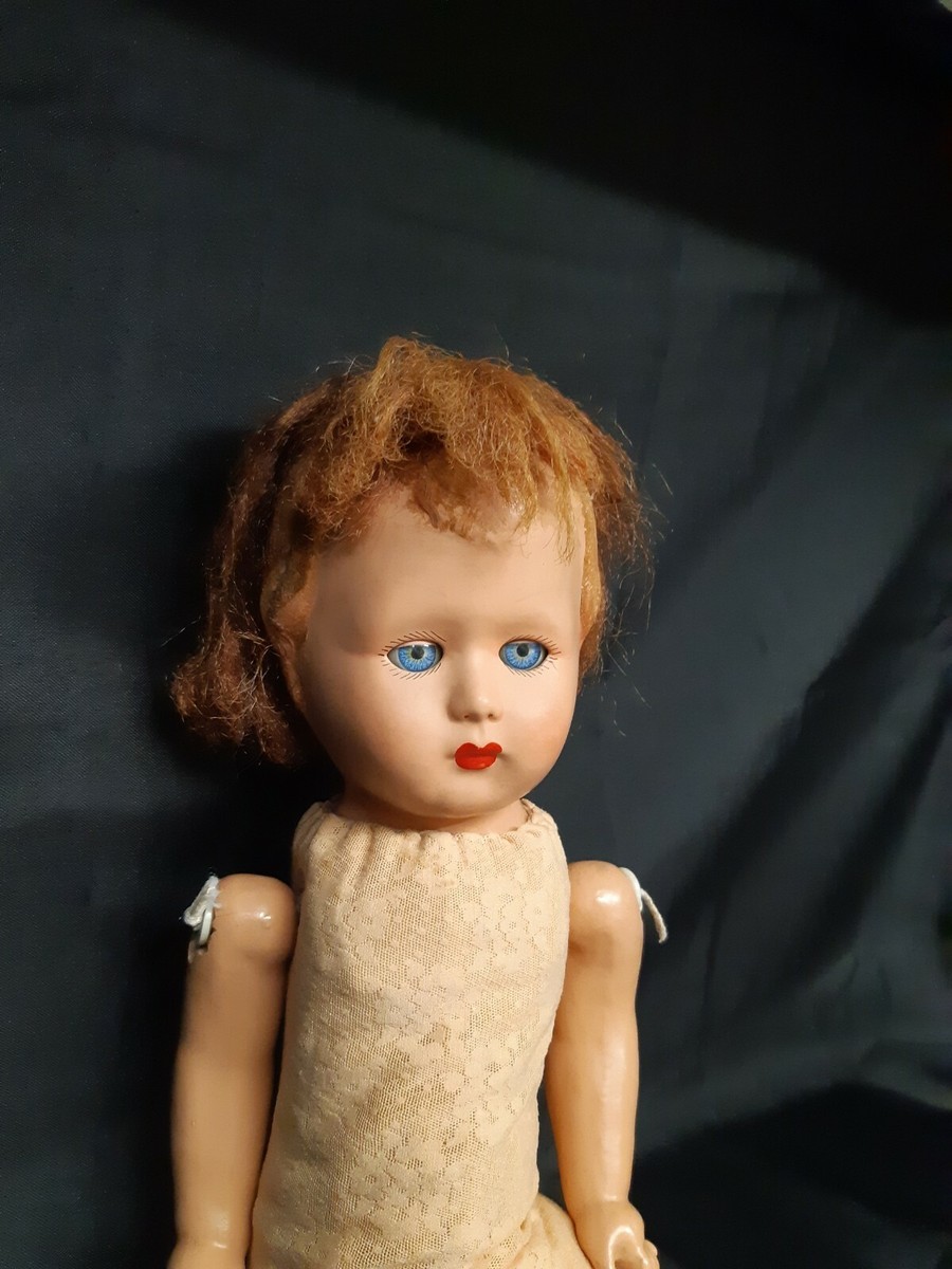 Ancienne Poupée Celluloïd Yeux Dormeurs 50cm - Pour Pièces Ou Restauration