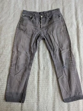 A.P.C. Jeans Adult 30 Fit 30x25 Gray Petit Standard Jean Droit Etroit Repaired