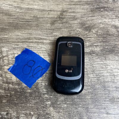 LG 231C Black LCD Screen Bluetooth 0.3MP Single Camera Cellular Flip Cell Phone