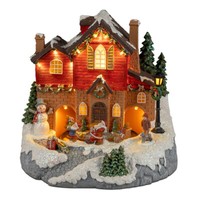 Spieluhr Winterlandschaft 22 Cm Led-Licht Musik Formano 719645 Weihnachtsdeko