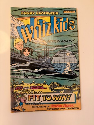 Whiz Kids Comic Book By Tandy Computer Cat. No. 68-2021 ~ 1988 