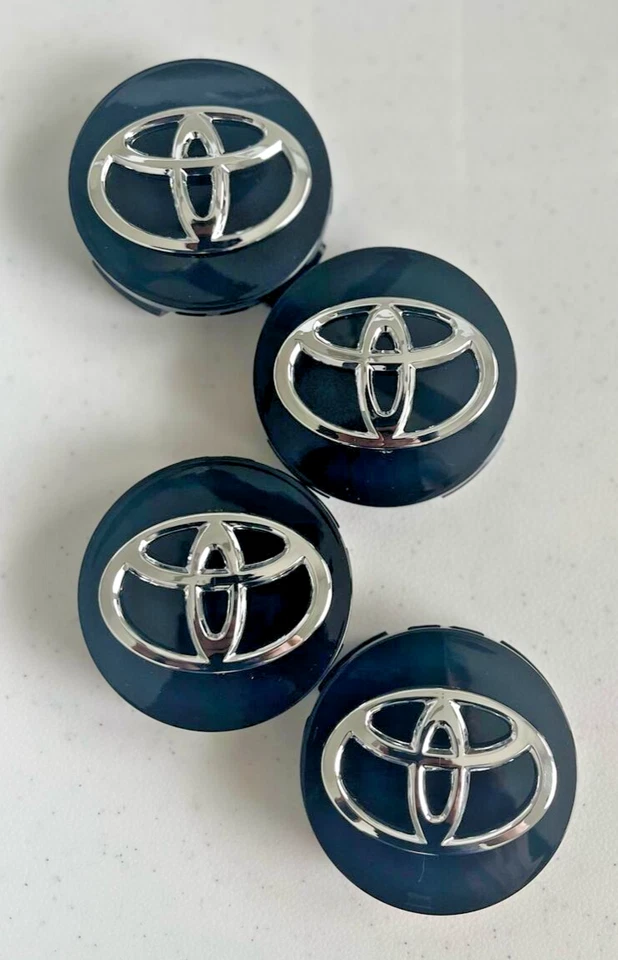 4 tapas centrales de rueda Toyota 62 mm para Camry Corolla Highlander Avalon Prius y más Foto 3 de 4
