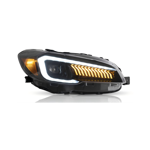 Pair Headlight Assembly For Subaru WRX STI 1st Gen 2015-2021 Front Lamps Clear - Picture 6 of 6