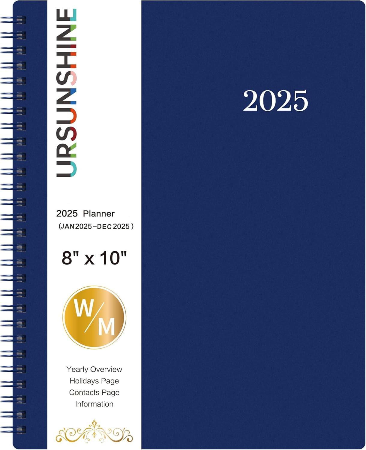 Planner 2025 - Weekly & Monthly 2025 Planner with Printed Tabs, Jan. 2025 - Dec.-image