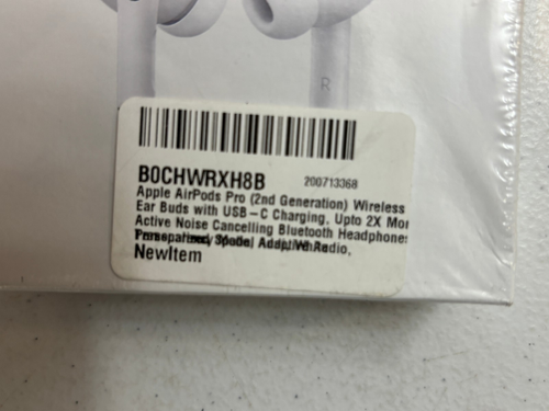 Apple AirPods Pro 2nd Generation bluetooth noise cancelling NEW SEALED IN BOX - Photo 2 sur 3