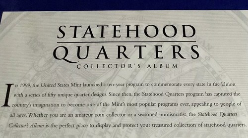NEW Statehood Quarters Collector's Album 2004 Brand New Factory Sealed Mint Gift - Picture 4 of 11