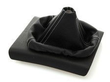 Schaltmanschette Schaltsack passend für Mercedes W210 95-03 Weiße Naht Leder